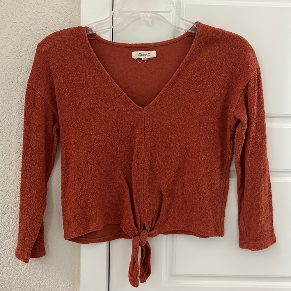 Madewell Tie-Front Top